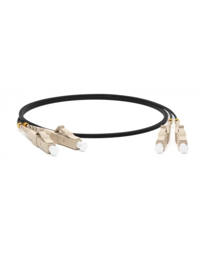 Патч-корд волоконно-оптический (шнур) MM 50/125(OM4), LC-LC, duplex, 10G/40G, LSZH, 10 м Hyperline FC-D3-504-LC/PR-LC/PR-H-10M-LSZH-BK в Сергиевом Посаде Патч-корды оптические Pintop.ru