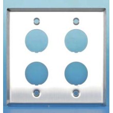 Панель лицевая для 4-х промышленных модулей Hyperline FP-IE-U-4-SL