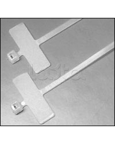 Хомут-стяжка нейлоновый, неоткрывающийся, с площадкой для маркировки 200x2.5 мм Hyperline GTK-200MC (100 шт/уп.) в Сергиевом Посаде Стяжки-хомуты Pintop.ru