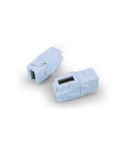 Вставка формата Keystone Jack Hyperline (KJ1-USB-VA3-WH) в Сергиевом Посаде Кроссы оптические Pintop.ru