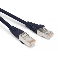 Патч-корд экранированный Hyperline PC-LPM-STP-RJ45-RJ45-C5e-0.5M-LSZH-BK