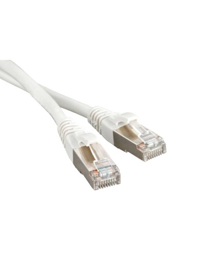 Патч-корд экранированный Hyperline PC-LPM-STP-RJ45-RJ45-C5e-1M-LSZH-WH в Сергиевом Посаде Патчкорды (медные) Pintop.ru