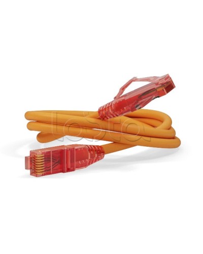 Патч-корд U/UTP Hyperline PC-LPM-UTP-RJ45-RJ45-C5e-0.5M-LSZH-OR в Сергиевом Посаде Патчкорды (медные) Pintop.ru
