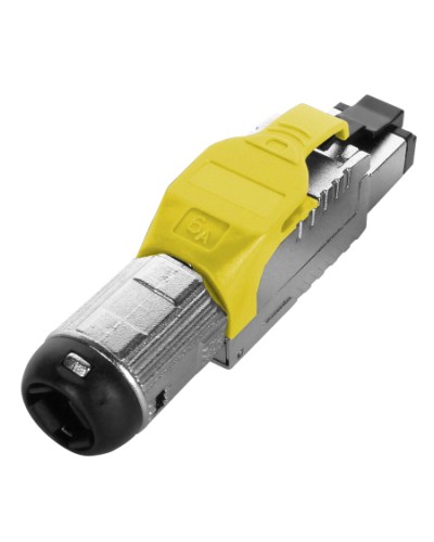 Разъем полевой оконцовки RJ-45 Hyperline (PLUE-8P8C-S-C6A-SH-YL) в Сергиевом Посаде Коннекторы Pintop.ru