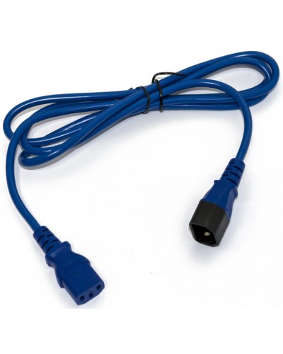 Кабель питания монитор-компьютер Hyperline PWC-IEC13-IEC14-1.0-BL в Сергиевом Посаде Патч-корды и пигтейлы Pintop.ru