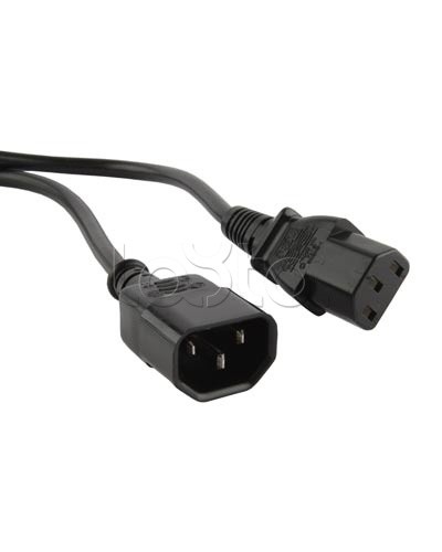 Кабель питания монитор-компьютер Hyperline PWC-IEC13-IEC14-5.0-BK в Сергиевом Посаде Патч-корды и пигтейлы Pintop.ru