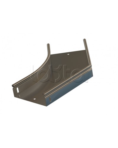 Угол 45° горизонтальный плавный Hyperline RST-AHS45-100-100-0,8-R100-SZ в Сергиевом Посаде Аксессуары для лотков Pintop.ru