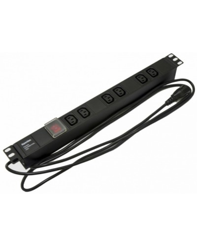 Блок розеток Hyperline SHE19-6IEC-S-2.5IEC в Сергиевом Посаде Блоки розеток Pintop.ru