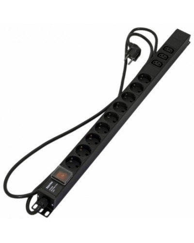 Блок розеток Hyperline SHE-9SH-3IEC-S-2.5EU в Сергиевом Посаде Блоки розеток Pintop.ru