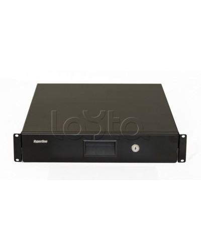 Полка (ящик) для документов Hyperline (TDR3-2U-460-RAL9004) в Сергиевом Посаде Полки для шкафов и стоек Pintop.ru