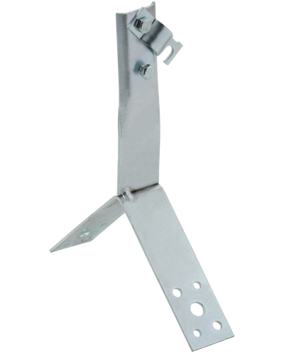 Держатель проводника круглого 6-10мм винтовой для конька h=80мм оцинкованная сталь IEK (ZDP80-11-4-16-80) в Сергиевом Посаде Крепеж Pintop.ru