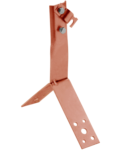 Держатель проводника круглого 6-10мм винтовой для конька h=80мм медь IEK (ZDP80-50-4-16-80) в Сергиевом Посаде Крепеж Pintop.ru