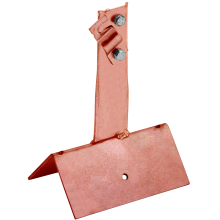 Держатель проводника круглого 6-10мм винтовой для конька широкого h=80мм медь IEK (ZDP81-50-4-16-80)