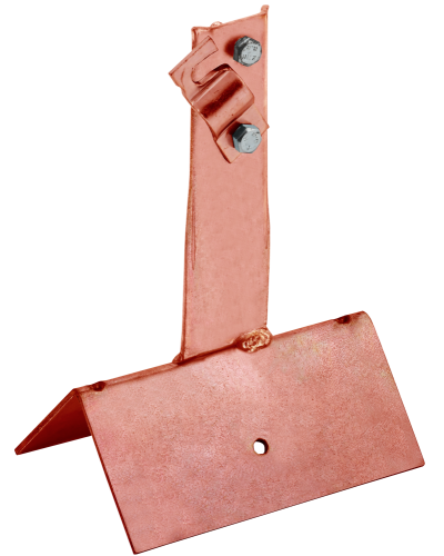 Держатель проводника круглого 6-10мм винтовой для конька широкого h=80мм медь IEK (ZDP81-50-4-16-80) в Сергиевом Посаде Крепеж Pintop.ru