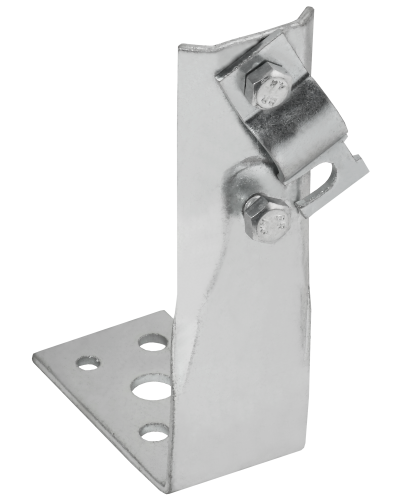 Держатель проводника круглого 6-10мм винтовой угловой h=150мм оцинкованная сталь IEK (ZDP87-11-1-16-150) в Сергиевом Посаде Крепеж Pintop.ru