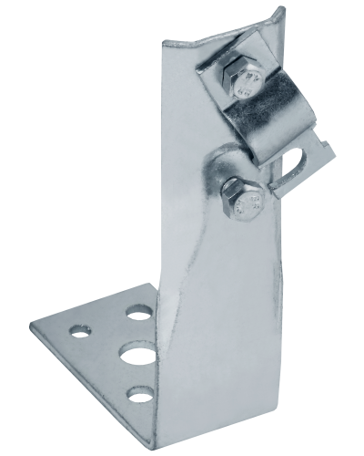 Держатель проводника круглого 6-10мм винтовой угловой h=60мм оцинкованная сталь HDZ IEK (ZDP87-14-1-16-60) в Сергиевом Посаде Крепеж Pintop.ru