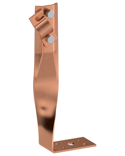 Держатель проводника круглого 6-10мм винтовой угловой скрученный h=140мм медь IEK (ZDP87-50-1-16-140) в Сергиевом Посаде Крепеж Pintop.ru