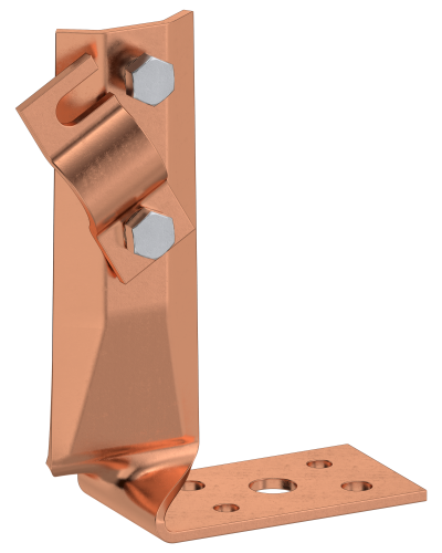 Держатель проводника круглого 6-10мм винтовой угловой скрученный h=70мм медь IEK (ZDP87-50-1-16-70) в Сергиевом Посаде Крепеж Pintop.ru