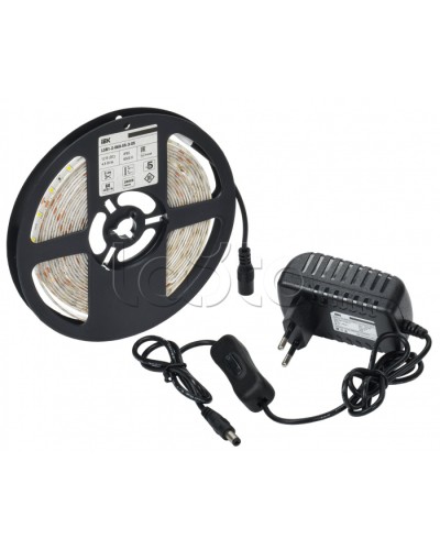 Комплект DIY (2835W60-4,8-IP65-12В 5м + др. + выкл.) IEK (LSR1-2-060-65-1-05-S1) в Сергиевом Посаде Источники света(Лампы) Pintop.ru
