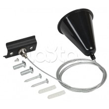 Комплект подвеса для ШП с тросом 1,5м черный IEK (LT-SO0D-KPT-D15-K02)