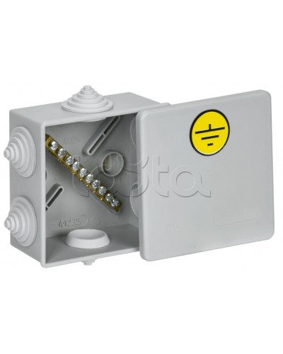 Коробка КУП КМ41360 85х85х40мм IP44 6 вв. (7035) IEK (UKO21-085-085-040-K41-44U) в Сергиевом Посаде Распределительные коробки Pintop.ru