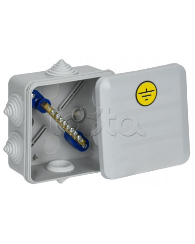 Коробка КУП КМ41361 100х100х50мм IP44 6 вв. (7035) IEK (UKO21-100-100-050-K41-55U) в Сергиевом Посаде Распределительные коробки Pintop.ru