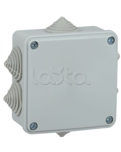 Коробка монтажная 100х100х45 мм IP44 6 вводов IEK (UKO11-100-100-045-K41-44) в Сергиевом Посаде Распределительные коробки Pintop.ru