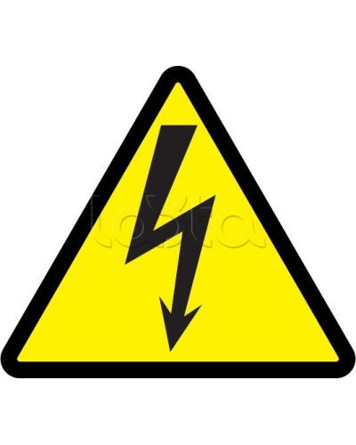 Самоклеящаяся этикетка: 85x85x85, символ Молния IEK (YPC30-MOLNI-3-096) в Сергиевом Посаде Дополнительное оборудование для ОПС Pintop.ru