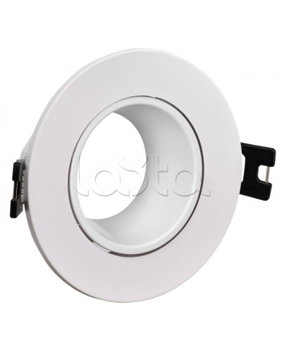 Светильник 4104 встраиваемый MR16 круг пласт. белый IEK (LT-UVB0-4104-GU05-1-K01) в Сергиевом Посаде Светильники Pintop.ru