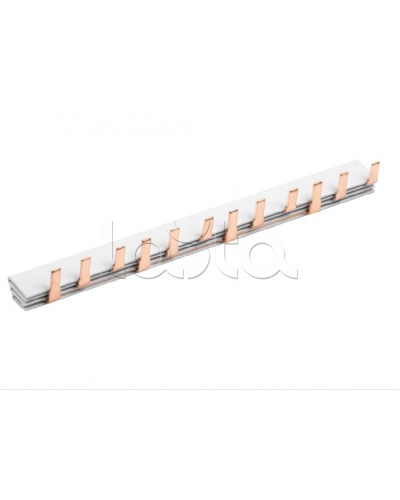 Шина соединительная типа PIN (12 штырей) 3Р 63А (22см) IEK (YNS21-3-063-22-12) в Сергиевом Посаде Клеммные колодки Pintop.ru