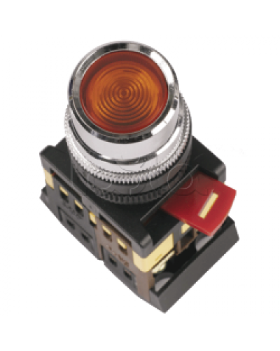 Кнопка ABLF-22 красный d22мм неон/240В 1з+1р IEK BBT10-ABLF-K04 в Сергиевом Посаде Кнопки выхода Pintop.ru