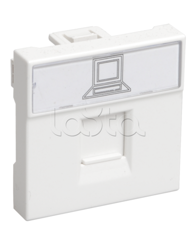 Розетка информационная РКИ-20-00-П RJ-45 UTP кат. 5e IEK CKK-40D-RI2-K01 в Сергиевом Посаде Аксессуары для кабель-канала Pintop.ru