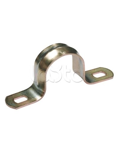 Скоба двухлапковая для крепления металлорукава d21-22 IEK (CMAT11-21-100) в Сергиевом Посаде Держатели, клипсы, скобы Pintop.ru