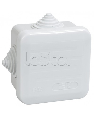 Коробка КМ41236 распаячная для о/п (RAL7035, 4 гермоввода, защелкивающаяся крышка) IEK UKOZ11-070-070-040-K41-44 в Сергиевом Посаде Распределительные коробки Pintop.ru