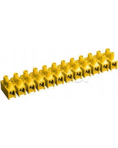 Зажим винтовой ЗВИ-3 н/г 1,0-2,5 мм2 (12пар) желтый IEK UZV7-003-04 в Сергиевом Посаде Клеммные колодки Pintop.ru