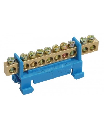 Шина нулевая с DIN-изолятором ШНИ-6x9-10-С-С IEK YNN10-69-10P-K07 в Сергиевом Посаде Клеммные колодки Pintop.ru