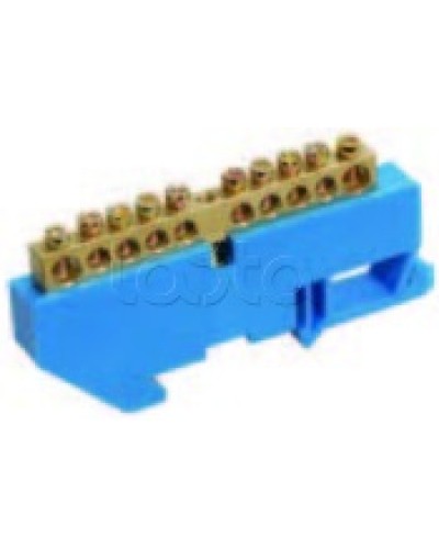 Шина нулевая в комбинированном DIN-изоляторе типа «Стойка» ШНИ-8x12-16-КС-С IEK YNN10-812-16DP-K07 в Сергиевом Посаде Клеммные колодки Pintop.ru