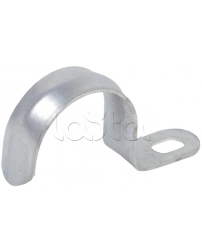 Скоба металл.однолапковая d10-11мм IEK (CMAT10-10-100) в Сергиевом Посаде Держатели, клипсы, скобы Pintop.ru