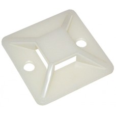 Площадка самоклеящаяся 30х30 под хомуты белая (100шт) IEK (UHP30-30-100)