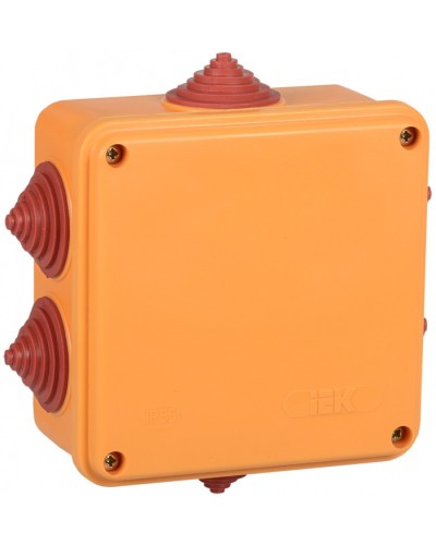 Коробка распаячная огнестойкая ПС 100х100х50мм 6P 4мм2 IP55 6 вводов IEK (UKF30-100-100-050-6-4-09) в Сергиевом Посаде Распределительные коробки Pintop.ru