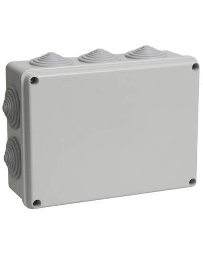 Коробка КМ41243 распаячная для о/п (RAL7035, 10 гермовводов) IEK UKO11-190-140-070-K41-44 в Сергиевом Посаде Распределительные коробки Pintop.ru