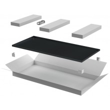 ITK LINEA N Дверь металлическая 600мм шкафа 24U чер. (LN05-24U6X-DM)