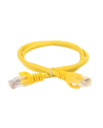 Шнур коммутационный (патч-корд), кат.5 UTP, 0,5м, жёлтый ITK (PC05-C5EU-05M) в Сергиевом Посаде Патчкорды (медные) Pintop.ru