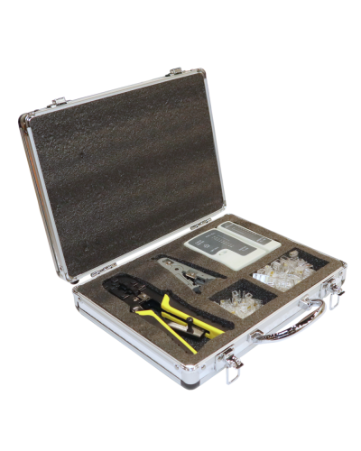 Набор инструментов для изготовления и тестирования патч-кордов LANMASTER LAN-NT-TK/PATCH-TST в Сергиевом Посаде Аксессуары для стоек и шкафов Pintop.ru