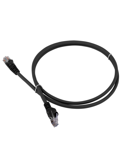 Патч-корд LANMASTER LSZH UTP кат.5e, 0.3 м, черный LANMASTER LAN-PC45/U5E-0.3-BK в Сергиевом Посаде Патчкорды (медные) Pintop.ru