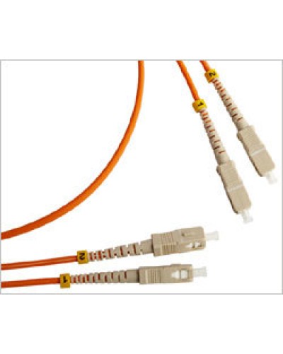 Патч-корд оптический LSZH, дуплексный, SC/PC-SC/PC, MM 50/125, 1м LANMASTER LAN-2SC-2SC/OM2-1.0 в Сергиевом Посаде Патч-корды и пигтейлы Pintop.ru