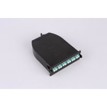 MPO кассета OM3, 12xLC, тип B, низкие потери, черная LANMASTER LAN-MCSB-1M-12LC/OM3