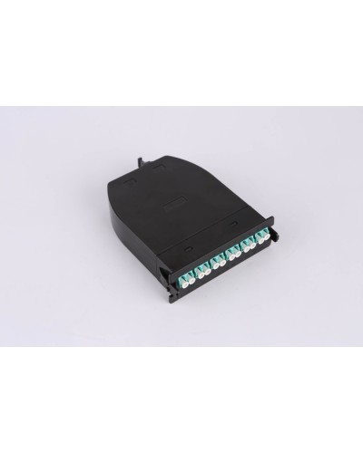 MPO кассета OS2, 12xLC, тип B, низкие потери, черная LANMASTER LAN-MCSB-1M-12LC/OS2 в Сергиевом Посаде Коннекторы Pintop.ru