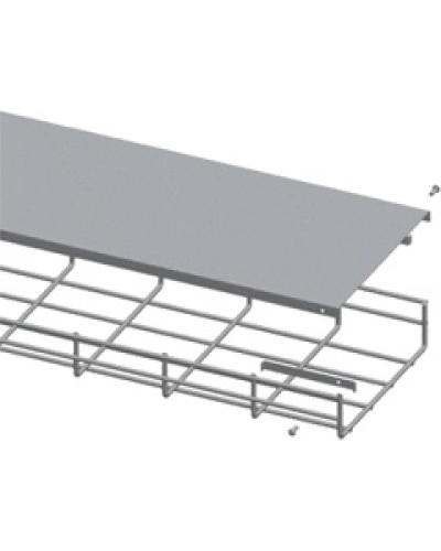 Крышка для лотка шириной 100мм, 1м. LANMASTER LAN-MT-AB100-EZ в Сергиевом Посаде Аксессуары для лотков Pintop.ru