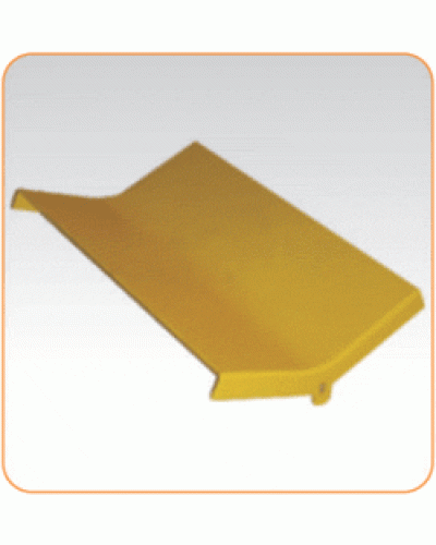Крышка внутреннего изгиба 45° оптического лотка 240 мм, желтая LANMASTER LAN-OT240-IC45C в Сергиевом Посаде Аксессуары для кабель-канала Pintop.ru
